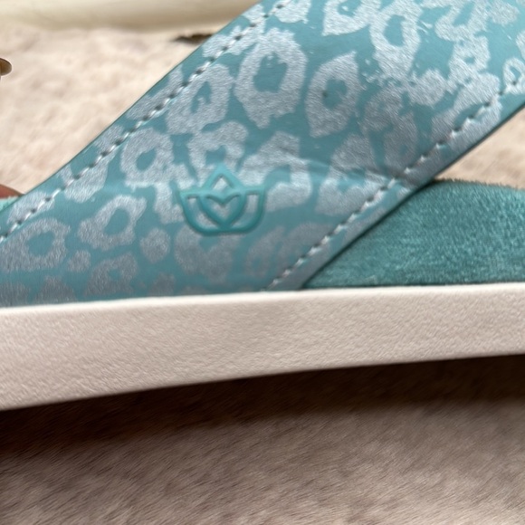 Spenco | Aqua Sea Cheetah-Accent Hampton Flip-Flop - Picture 14 of 15